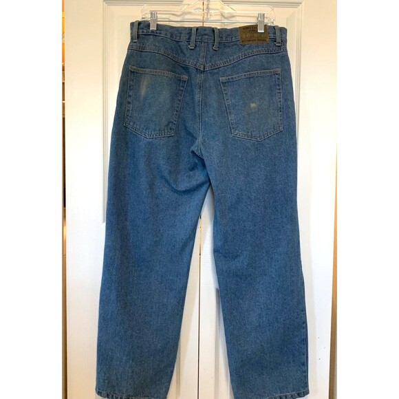 Smiths Work 1906 Wear Jeans Mens Stone Wash Distressed Straight Leg 33x30 Vtg - Picture 2 of 12